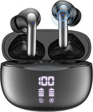 GadgetWala Bluetooth Wireless Earbuds with LED Display & Type-C Fast Charging | Deep Bass | Auto Pairing | Touch Control