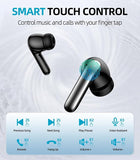 GadgetWala Bluetooth Wireless Earbuds with LED Display & Type-C Fast Charging | Deep Bass | Auto Pairing | Touch Control