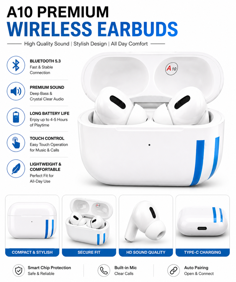 Gadget Wala Premium Wireless Earbuds