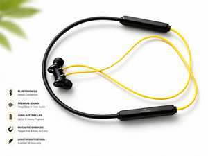 Gadget Wala Pro Neckband Bluetooth Earphones | HD Mic | Noise Isolation | All-Day Comfort